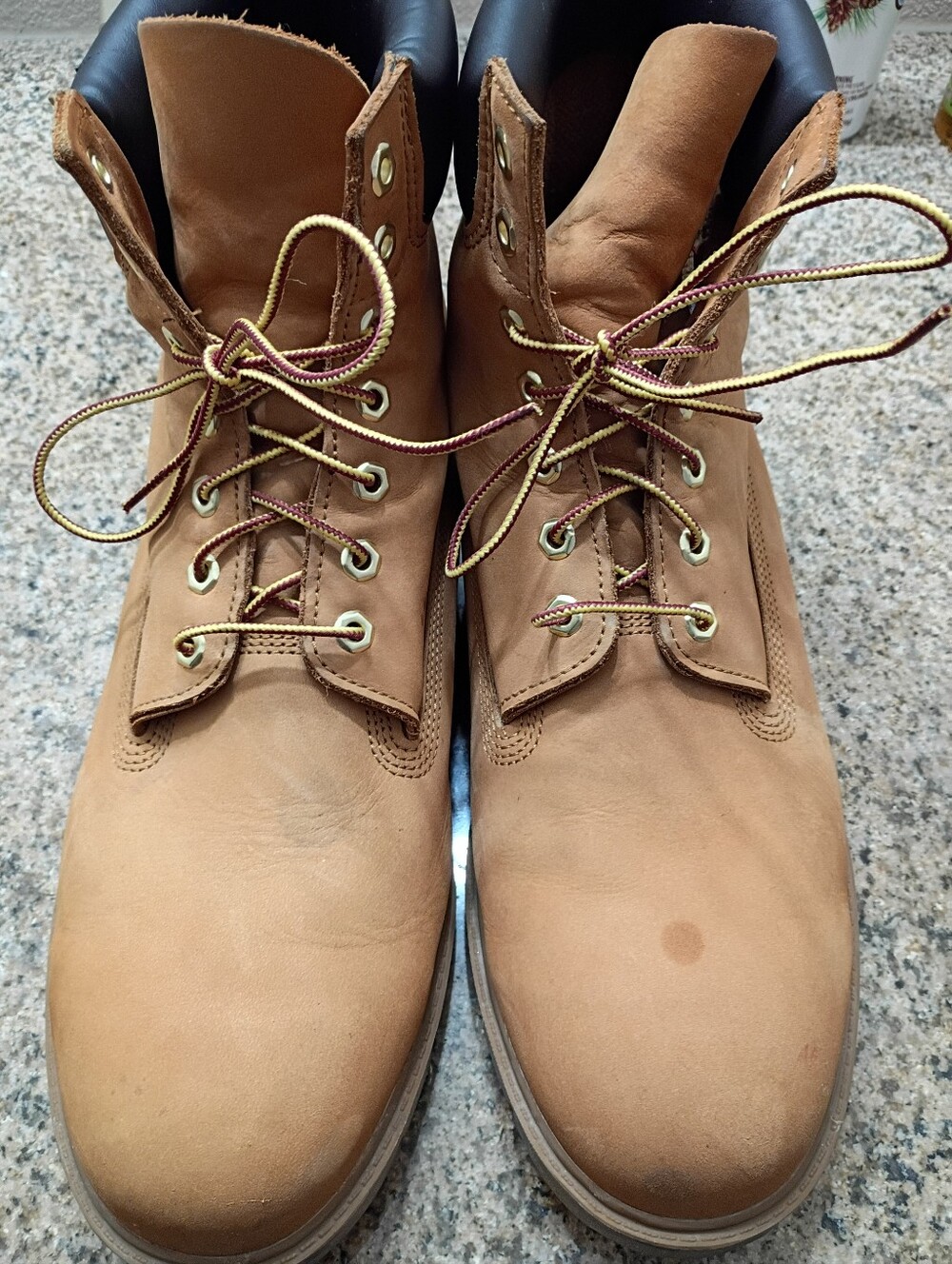 MEN'S TIMBERLAND WATERPROOF 6 INCH WHEAT COLOR BOOTS SIZE 14 - Picture 8 of 13